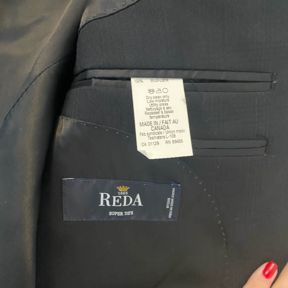 Reda Black Blazer Jacket - Picture 3 of 4